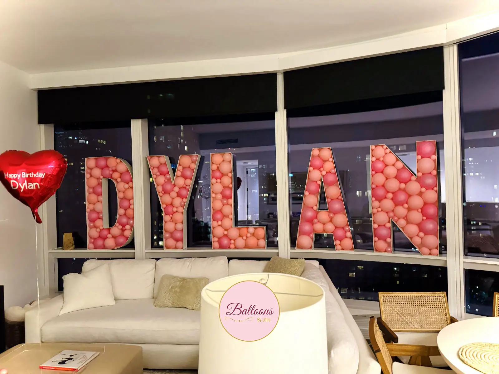 Balloon Mosaic Letters Delivery Fair Lawn NJ